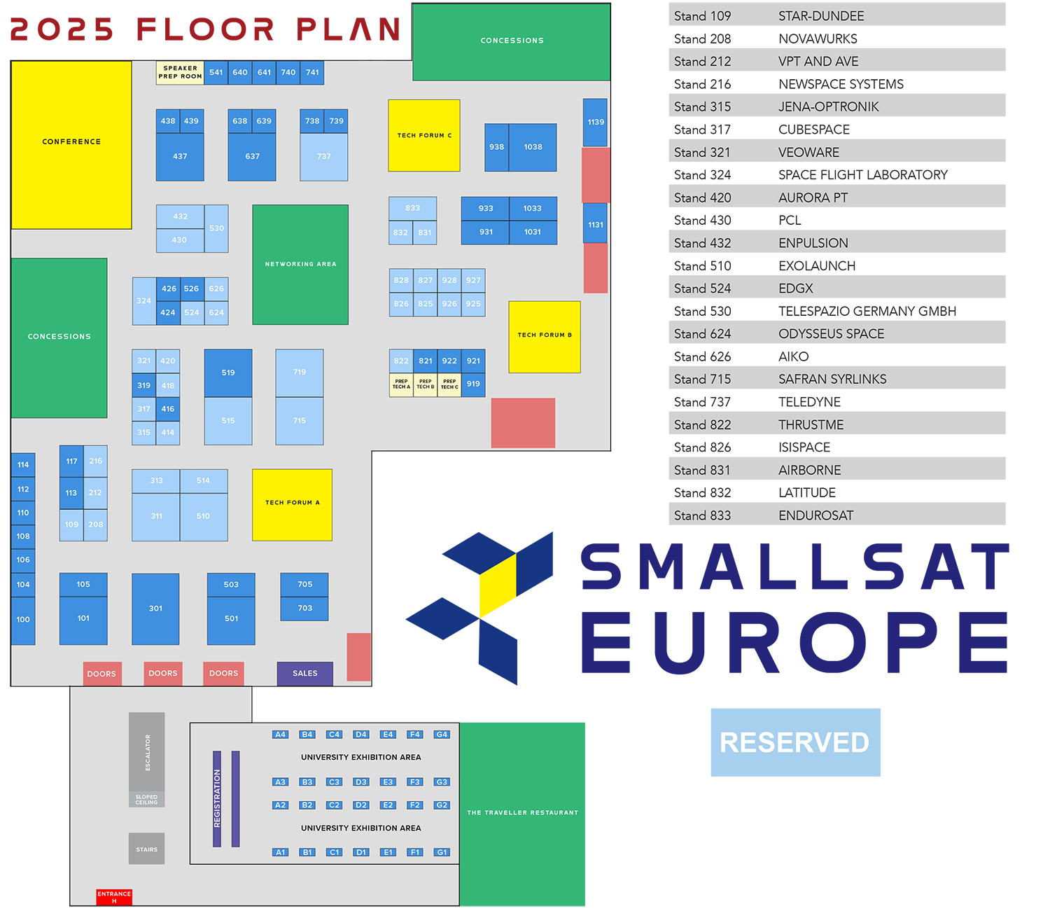 Floor Plan « SmallSat Europe